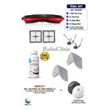 Roboclinic Roborock S8 Pro / S8 Pro+ Robot Süpürge Uyumlu Yedek Parça. Fırça, Hepa Filtre, Mop Paspas, Deterjan