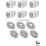 Roboclinic Roborock Saros 10R Robot Süpürge Uyumlu Yedek Aksesuar Toz Torba, Mop Paspas -12 Parça - 1 Adet