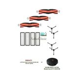 Roboclinic Xiaomi Mi Robot Vacuum Mop 2 Ultra (Model Kod:stytj05Zhm) Uyumlu Yedek Fırça, Filtre Seti-11 Parça