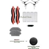 Roboclinic Xiaomi Mi Robot Vacuum Mop Pro Siyah Robot Süpürge Uyumlu (M.Kod:STYJO2YM) Yedek Fırça, Hepa Filtre, Mop - 13 Parça