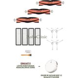Roboclinic Xiaomi Mi Vacuum Mop 1c - 2c - F9 Robot Süpürge Uyumlu Yedek Fırça, Hepa Filtre - 13 Parça