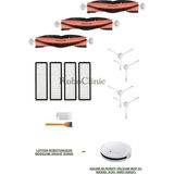 Roboclinic Xiaomi Mi Vacuum Mop 2c Robot Süpürge Uyumlu Yedek Ana Fırça, Yan Fırça, Hepa Filtre - 13 Parça