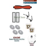 Roboclinic Xiaomi Robot Vacuum 5 / 5 Pro Süpürge Uyumlu Yedek Toz Torba, Fırça, Filtre, Mop Paspas 9 Parça - 1 Adet