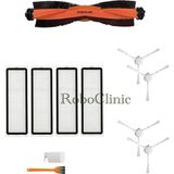 Roboclinic Xiaomi Robot Vacuum X10+ (Plus) / X20+ (Plus) Robot Süpürge Uyumlu Yedek Fırça, Hepa Filtre - 11 Parça