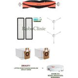 Roboclinic Xiaomi X10 Robot Süpürge (Model KOD:B102GL) Uyumlu Yedek Toz Torba, Fırça, Filtre, Seti -7 Parça - 1 Adet