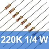 Robocombo 10 Adet 220K 1/4 W Direnç