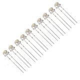 Robocombo 10 Adet 4.8 mm Şeffaf Beyaz Mantar Led
