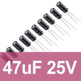 Robocombo 47uf 25V 10 Adet Elektrolitik Kondansatör