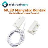 Robocombo MC38 (Normalde Kapalı-Nc) Manyetik Kontak Kablolu Kapı Pencere Sensörü