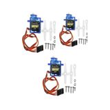 Robodünya 3 Adet - Tower Pro Sg90 Rc Mini Servo Motor 360°C; Rdsg3