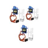 robodünya 3 Adet - Tower Pro Sg90 Rc Mini Servo Motor 360°c