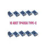 robodünya TP4056 TYPE-C Li-Ion Pil Şarj Modülü - 10'lu Set
