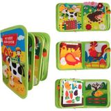Robokids Montessori Çiftlik Temalı Keçe Aktivite Kitabı 3+ Yaş Eğlenceli Tasarım