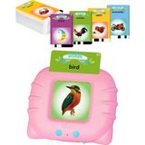 Robokids Pembe Erken Eğitim İngilizce Sesli Flash Kartları 3 - 12 Yaş Diller İçin Eğitici Oyun