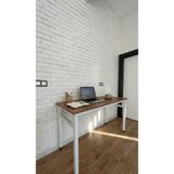 ROBOKİT Çalışma Masası Çam/ Beyaz 140x60 Çalışma Masası, Bilgisayar Masası, Ofis Masası, Metal Ayaklı