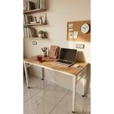 ROBOKİT Çalışma Masası Çam/Beyaz 120x60 Çalışma Masası, Bilgisayar Masası, Ofis Masası, Metal Ayaklı