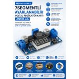 RoboPazar 7segmentli Ayarlanabilir 3a Voltaj Regülatör Kartı - Lm2596-adj
