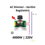RoboPazar AC 220V 4000W Dimmer / Voltaj Regülatörü (Kasasız)