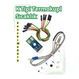 RoboPazar MAX6675 K Tipi Termokupl Sıcaklık Sensör Modülü (Termokupl Dahil)