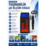 RoboPazar PH-8424 3'ü 1 Arada pH / ORP / Sıcaklık Ölçer, Yüksek Hassasiyetli, Taşınabilir, Değiştirilebilir pH Problu ph metre
