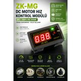 RoboPazar Zk-mg 30v 5a Dc Motor Sürücü Pwm Hız Kontrol Panel Tip Kutu %0-100 Hız Ayarı Soft Start Led Şerit