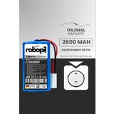 ROBOPİL Fakir Robert Iı Rs720 Pil Batarya [orjinal Kapasite] 2600mah Akıllı Robot Süpürge Bataryası Değişimi