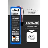 ROBOPİL Roidmi Eve / Eve Plus Batarya [orjinal Kapasite] 5200mah Akıllı Robot Süpürge Bataryası Değişimi