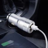 Robor R212 Araç Şarj Cihazı - 10W Şarj, USB Bağlantı, Kompakt Tasarım, Dayanıklı Yapı, Tak ve Çalıştır Özelliği – Silver - Beyaz