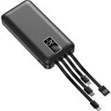 Robor R721 Dahili Kablolu Powerbank 20.000 Mah - Siyah