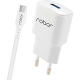 Robor Seyahat Şarj Adaptörü Power Series R612 Micro USB 1 mt Beyaz