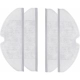 Roborge Xiaomi Mop Pro 2+ 3D Robot Süpürge 4'lü Mop Bezi-Tam Yüzeyli