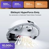 Roborock 10000PA Hyperforce Precisense Lidar Navigasyon Vibrarise 2.0 Paspas Çift Fırça Robot Süpürge - Beyaz
