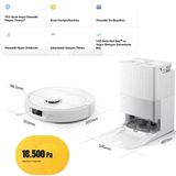 Roborock 18500Pa Hyperforce Duodivide Çift Fırça Flexiarm Kenar Silme 75°C Sıcak Su Akıllı Robot Süpürge