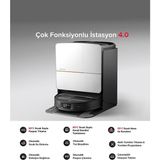 Roborock 22000PA Omnigrip 5 Eksenli Mekanik Kol 80°c Sıcak Su Tam Otomatik Akıllı Robot Süpürge - Beyaz