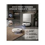 Roborock 36000 Pa Üstün Emiş Kapasiteli Kendi Kendini Temizleyen Akıllı Istasyonlu Robot Süpürge, Kenar Temizleme Fonksiyonlu Uzanabilir Yan Fırçalı, Otomatik Paspas Kaldırma, Üstün Teknoloji