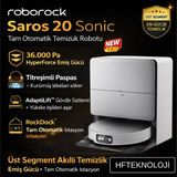 Roborock 36000PA Emiş Gücüyle Yeni Saros 20 Sonic Beyaz Robot Süpürge