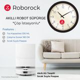 Roborock Flexiarm Design Kenar Paspaslama Sistemi Kusursuz Temizlik Erişimi ,çöp Istasyonlu Akıllı Robot Süpürge - Beyaz
