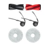 Roborock ile Uyumlu Qrevo Curv,Curv X,Qrevo Curv 2 PRO,Qrevo C,Qrevo EDGE Robot Süpürge Ana Fırça,Yan Fırça,Mop Paspas Bez Yedek Parça Seti-6 Parça