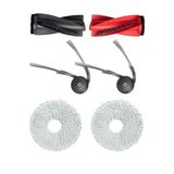 Roborock ile Uyumlu Qrevo Curv,Curv X,Qrevo Curv 2 PRO,Qrevo C,Qrevo EDGE Robot Süpürge Ana Fırça,Yan Fırça,Mop Paspas Bez Yedek Parça Seti-6 Parça
