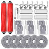 Roborock QV 35A / QV 35S Robot Vakum için 26'lı Paket Yedek Aksesuar, 2*Ana Fırça, 6*Yan Fırça, 4*Filtre, 6*Paspas Pedleri, 6*Toz Torbası, 2*Aletler