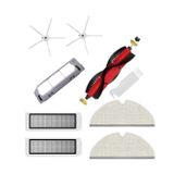 Roborock S5 Max (Beyaz) Uyumlu Yedek Fırça Hepa Filtre Mop Fırça Kapağı Seti-9 Parça