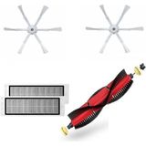 Roborock S5 Max S50/S55/S5 Uyumlu 6 Kollu Yan Fırça Seti 5 Parça
