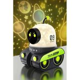 Robot Projeksiyon Gece Lambası Hoparlörlü Şarjlı Yıldızlı Gökyüzü Temalı Led Projeksiyon Lambası P121369s8818