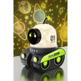 Robot Projeksiyon Gece Lambası Hoparlörlü Şarjlı Yıldızlı Gökyüzü Temalı LED Projeksiyon - Renkli
