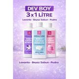 Robot Supurge Deterjani Seti 3 x 1 Litre Lavanta – Beyaz Sabun – Pudra