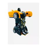 Robota Dönüşebilen Bugatti Araba Sarı Renk