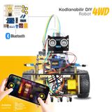 RoboThink 4 Teker Robot Araba Kodlama Seti 4WD-BLE (Arduino Temelli - Kutulu ve E-Kitaplı)