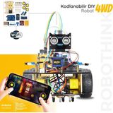 RoboThink 4 Teker Robot Araba Kodlama Seti 4WD-WiFi (Arduino Temelli - Kutulu ve E-Kitaplı)