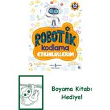Robotik Kodlama Etkinliklerim 5-6 Yaş + Boyama Kitabı