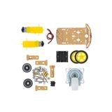 robotik programlama 2WD Akıllı Robot Araba Şasi Kiti DIY Pleksi Tekerlek Motor Çizgi İzleyen Engelden Kaçma